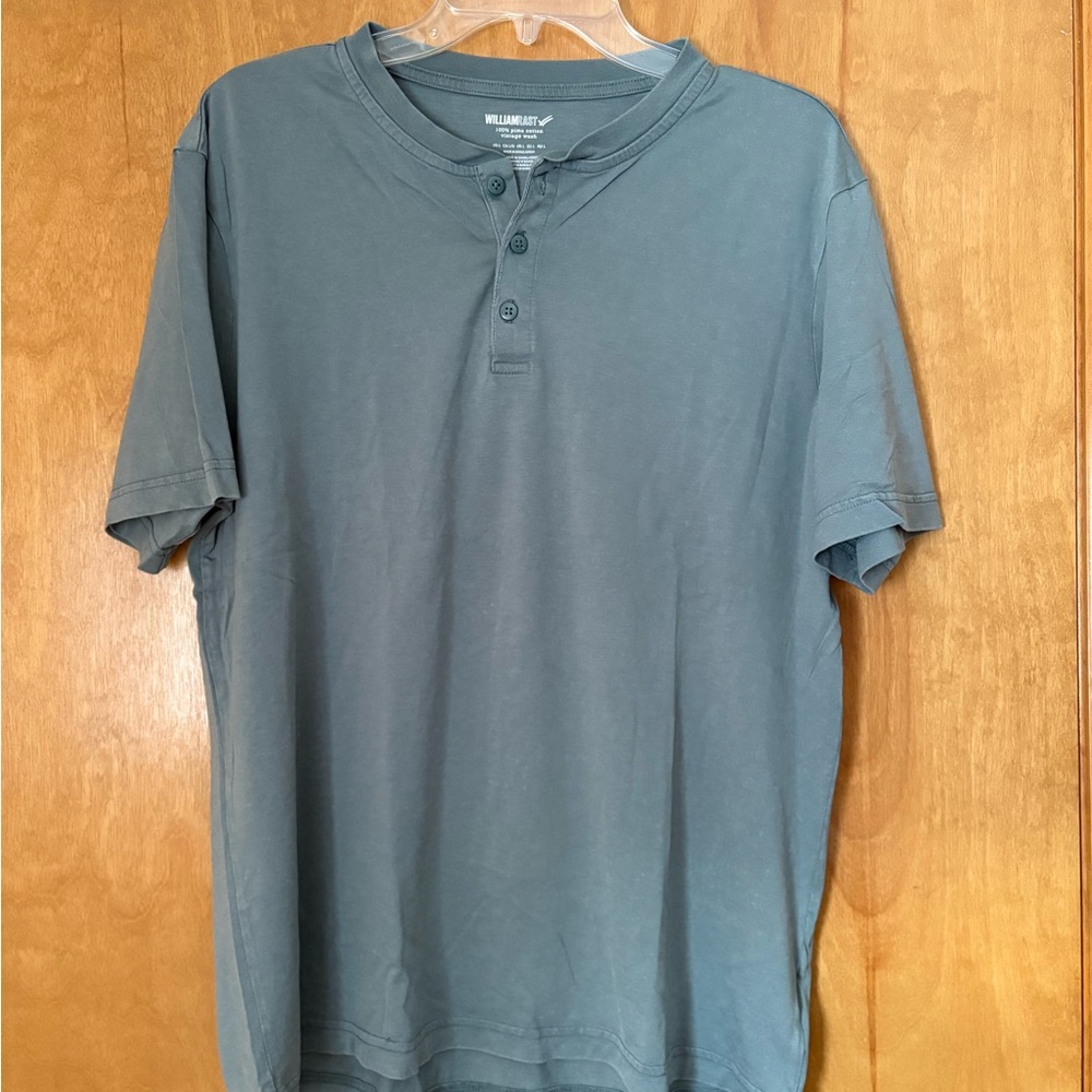 William Rast Blue Button T-Shirt